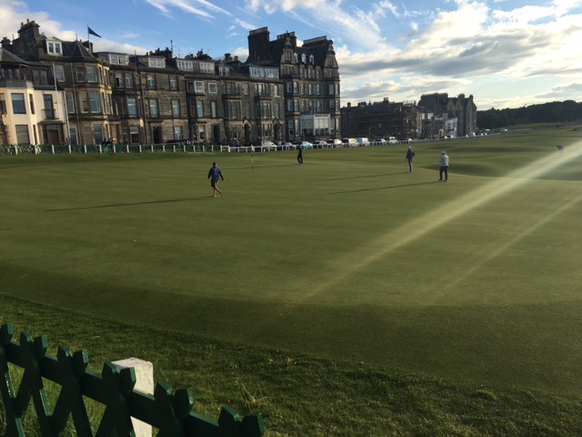 18th green at the Old Course St Andrews, part of the history of St Andrews Old Course 